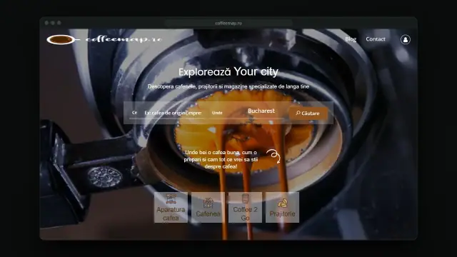 CoffeeMap: Site film: espresso hero, phones and the cafe map
