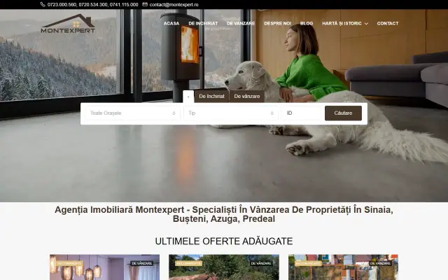Montexpert: Homepage scroll-through