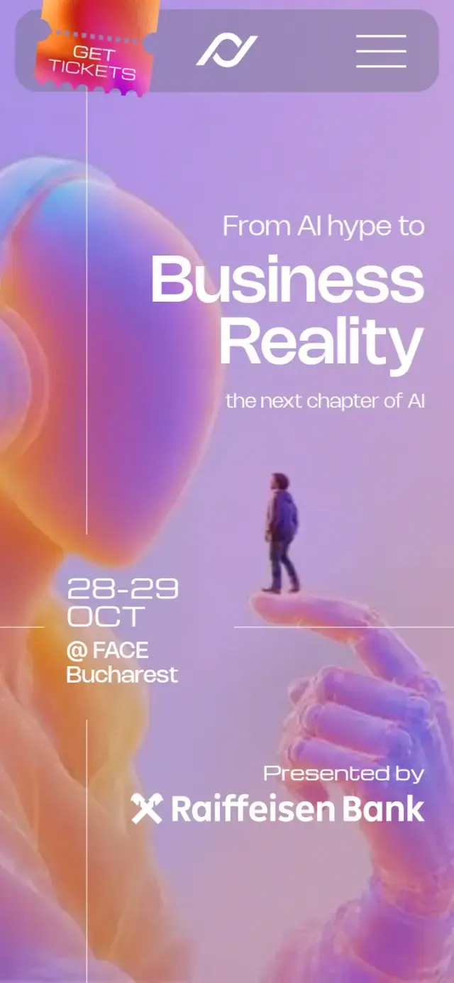 NEXXT AI Summit: Summit homepage, phone scroll