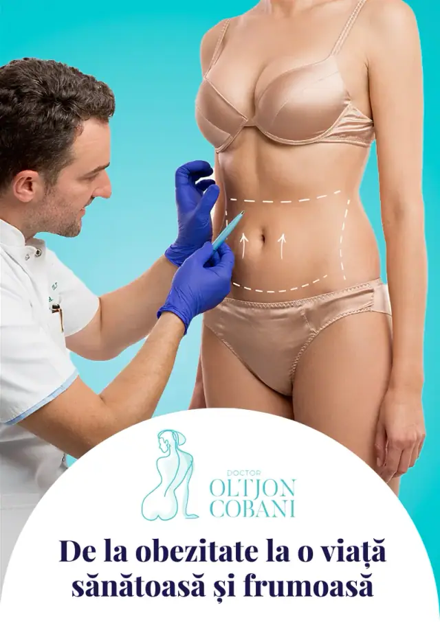 Dr. Oltjon Cobani: Post-bariatric surgery brochure cover