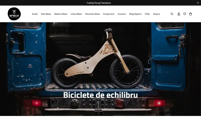 Raptors.ro: Raptors.ro homepage scroll