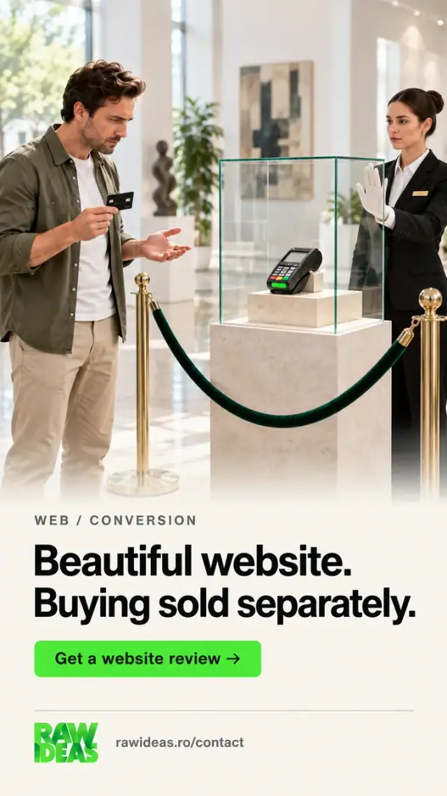 Raw Ideas: Website conversion ad